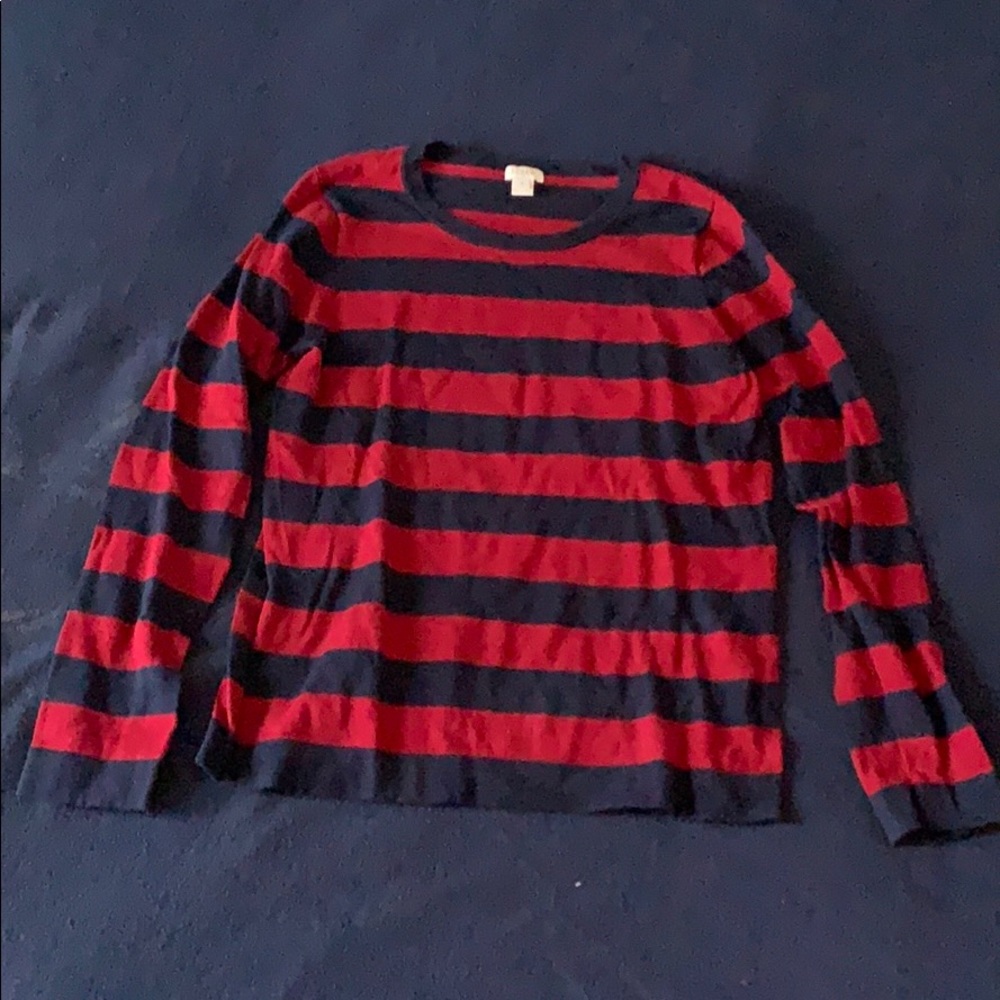 Striped j crew sweater